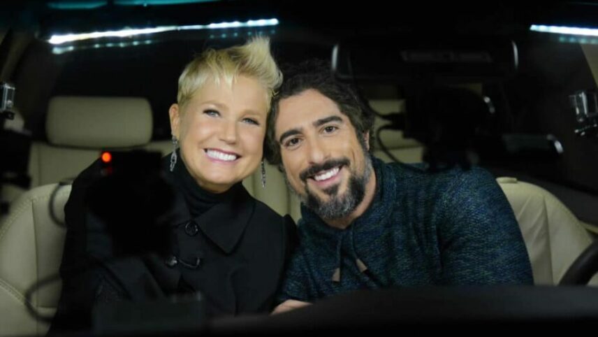 Xuxa Meneghel e Marcos Mion (Foto: Divulgação/Record)
