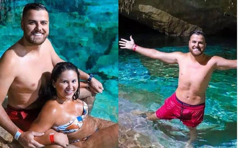 Zé Neto e Natália Toscano em Cancún (Foto: Reprodução)