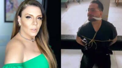 Simone perde a paciência e amarra marido em pilastra após ele perder aliança (Reprodução)