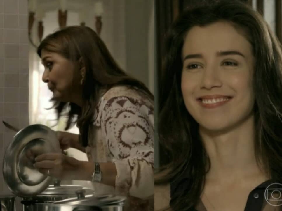 Jurema (Elizângela) e Cora (Marjorie Estiano) em Império (Reprodução/Globo)