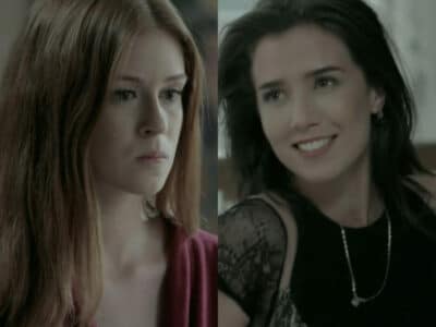 Maria Isis (Marina Ruy Barbosa) e Cora (Marjorie Estiano) em Império (Reprodução/Globo)