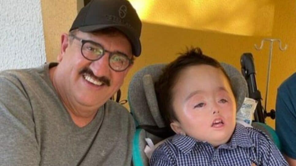 Ratinho e seu netinho Noah (Foto Reprodução)