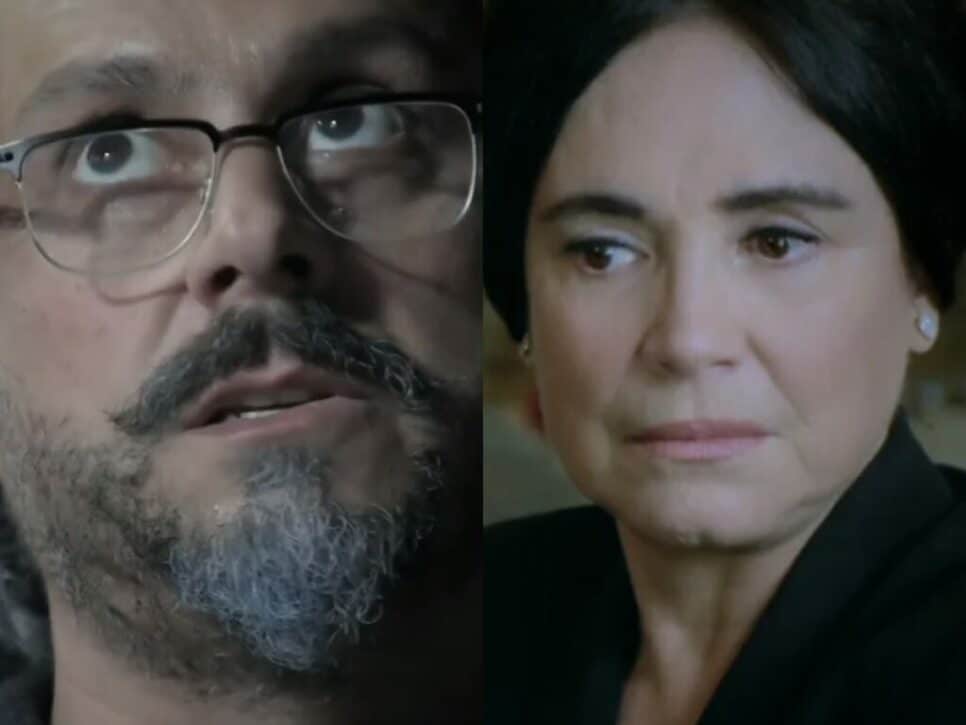 José Alfredo (Alexandre Nero) e Maria Joaquina (Regina Duarte) de Império (Reprodução - TV Globo)