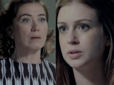 Maria Isis (Marina Ruy Barbosa) e Maria Marta (Lilia Cabral) em Império (Reprodução/Globo)