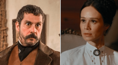 Nos Tempos do Imperador: Sem limites, Tonico chama Luísa de safada e leva tapão na cara (Reprodução)