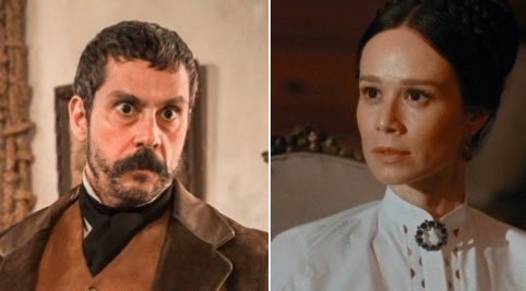 Nos Tempos do Imperador: Sem limites, Tonico chama Luísa de safada e leva tapão na cara (Reprodução)