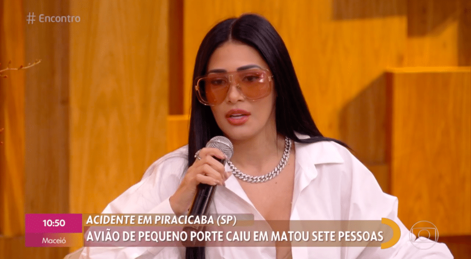 Simaria vira alvo de críticas após comentário sobre queda de avião (Reprodução/Globo)