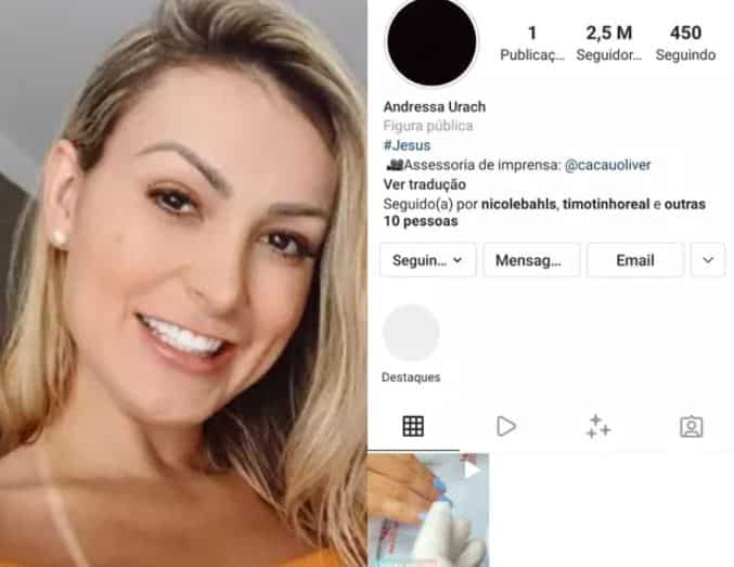 Andressa Urach apaga fotos de perfil no Instagram (Foto: Reprodução)