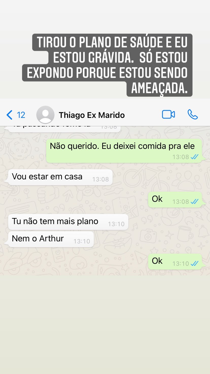 Andressa Urach expõe conversa com ex-marido (Reprodução/Instagram)