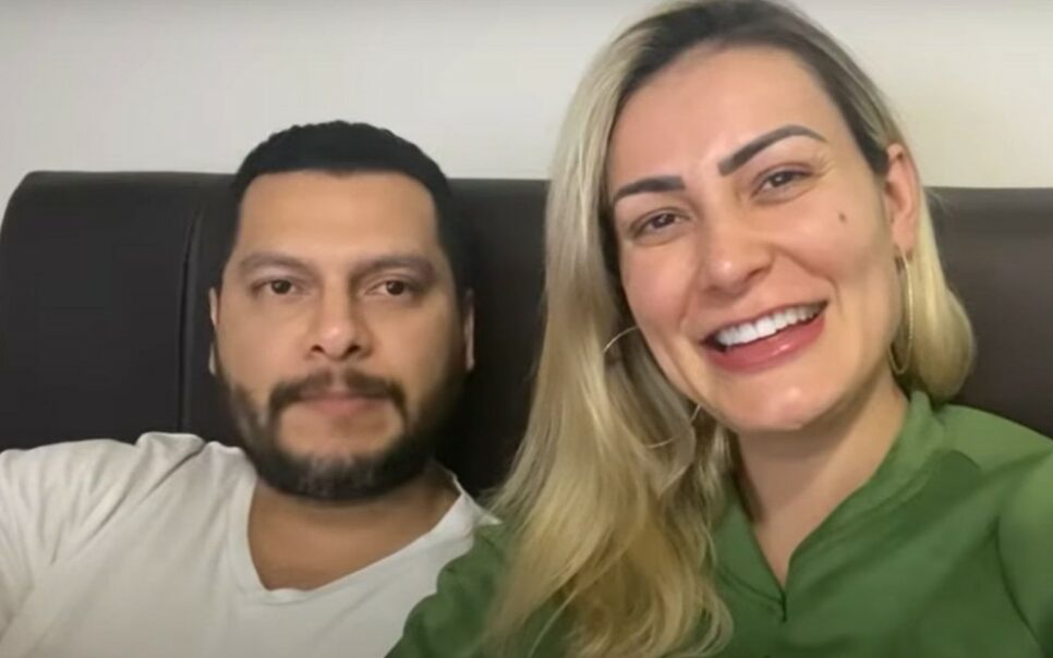 Andressa Urach e Thiago Lopes (Foto: Reprodução)