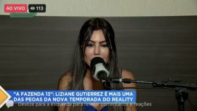 Liziane Gutierrez está confinada em A Fazenda (Reprodução)