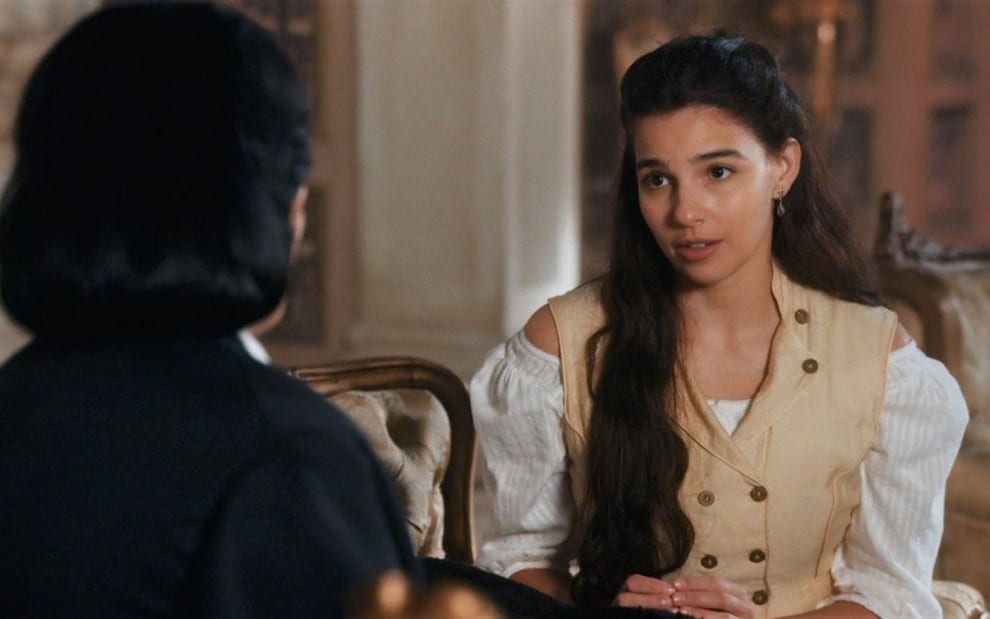Nos Tempos do Imperador: Pilar surpreende Teresa Cristina e desiste de seu maior sonho por Samuel (Reprodução/Globo)