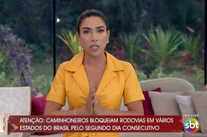 Patrícia Abravanel defendeu o jornalismo do SBT (Foto: Reprodução/SBT)