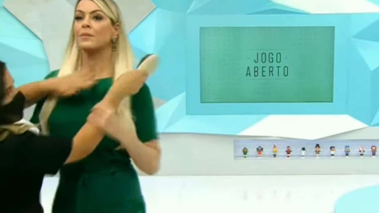 Renata Fan nega que tenha empurrado maquiadora (Foto: Reprodução)