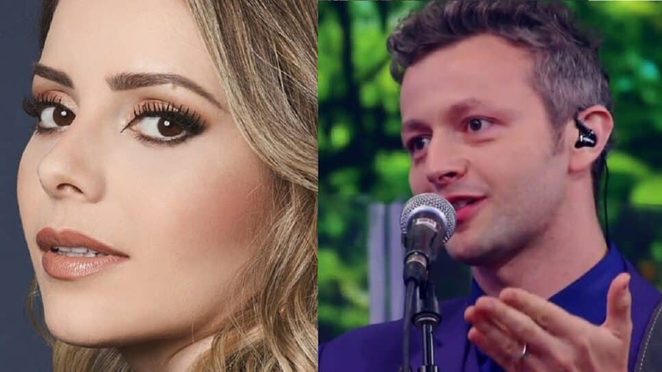 Sandy e Lucas Lima confirmaram nova profissão da cantora (Foto: Reprodução)