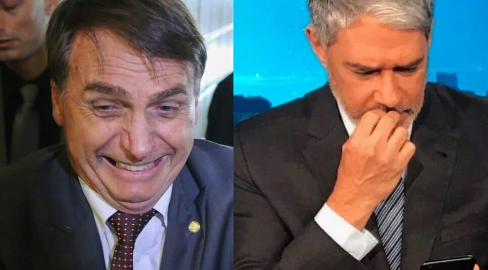 Bolsonaro debocha de Bonner e da Globo (Foto: Reprodução)