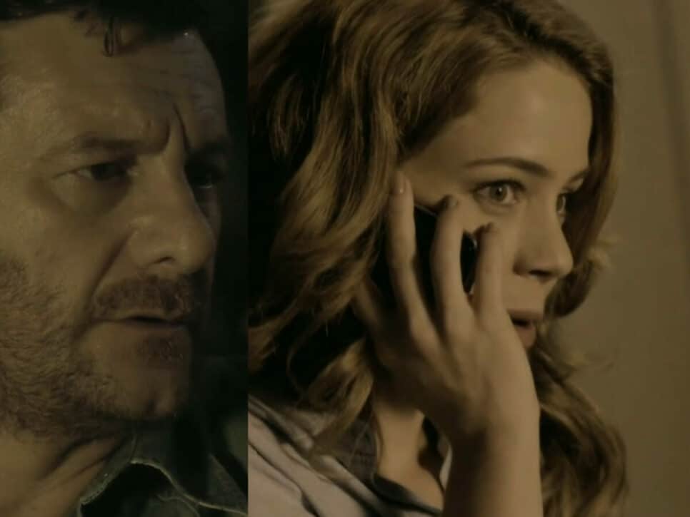 Josué (Roberto Birindelli) e Cristina (Leandra Leal) em Império (Reprodução/Globo)