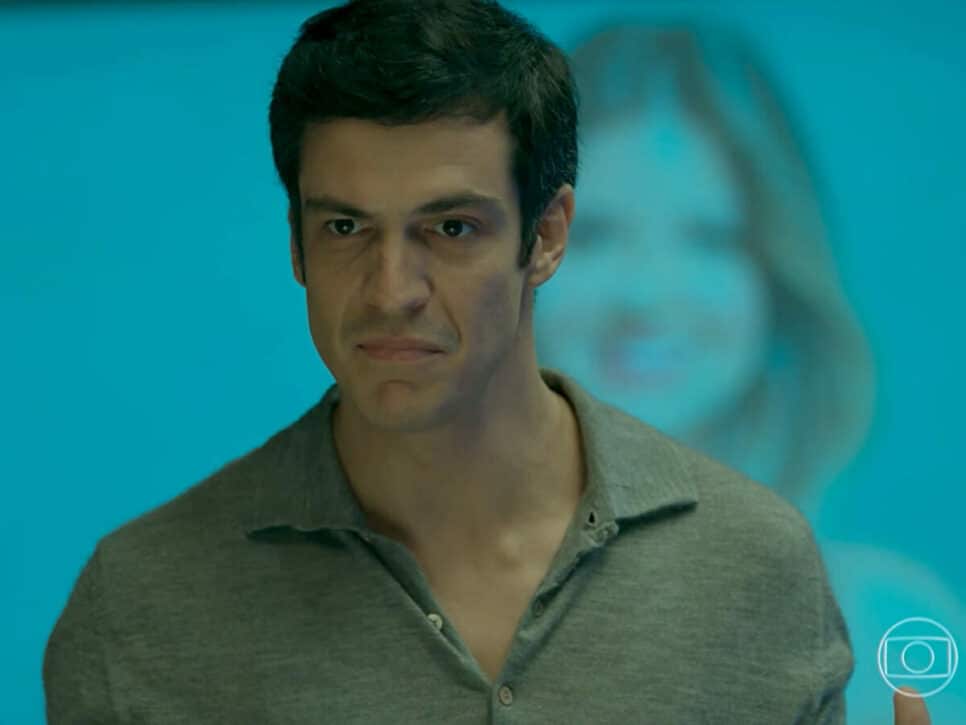 Eric (Mateus Solano) em Pega Pega (Reprodução/TV Globo).