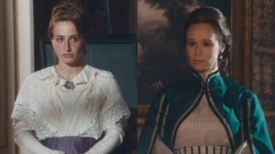 Nos Tempos do Imperador: Maldosa, Leopoldina chantageia Luísa (Reprodução)
