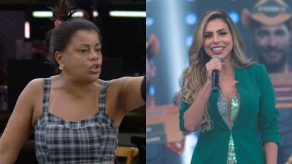 A Fazenda: Tati Quebra Barraco surta e detona Erika Schneider (Reprodução)