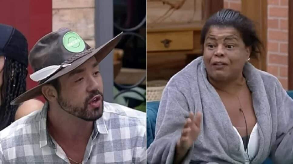 Rico e Tati Quebra Barraco quebram o barraco em A Fazenda (Foto: Reprodução)