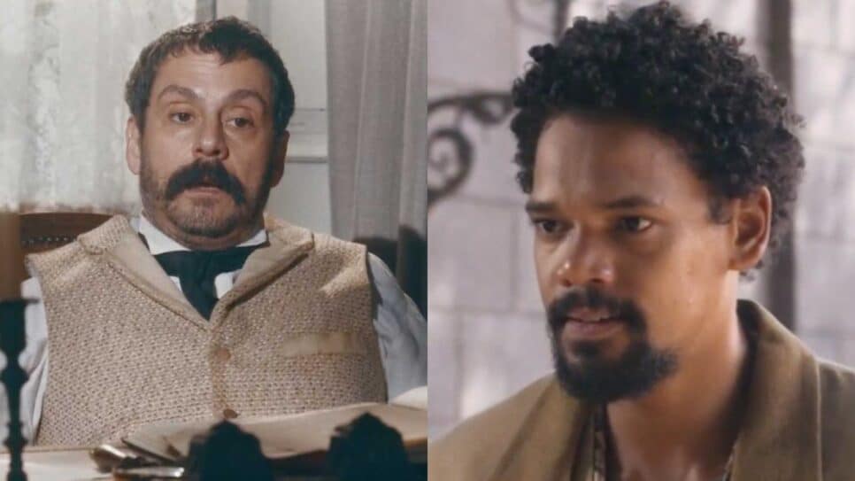 Nos Tempos do Imperador: Para defender Zayla, Samuel compra briga com Tonico (Reprodução)