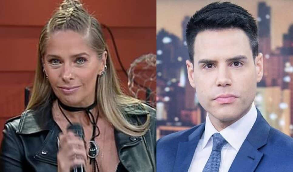 Adriane Galisteu ignora Bacci em A Fazenda e cita Datena (Foto: Reprodução)