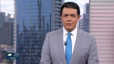 Alan Severiano vira piada na internet após enfrentar problema técnico no Jornal Hoje da Globo (Foto: Reprodução)