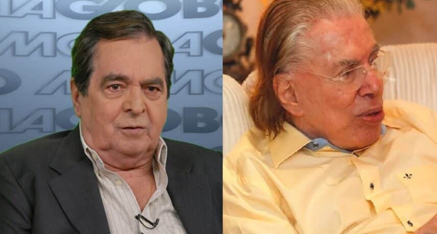 Benedito Ruy Barbosa e SIlvio Santos (Foto: Reprodução)