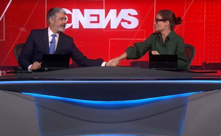 Renata Vasconcellos e William Bonner falam sobre decisão do STF (Foto: Reprodução/Globo)