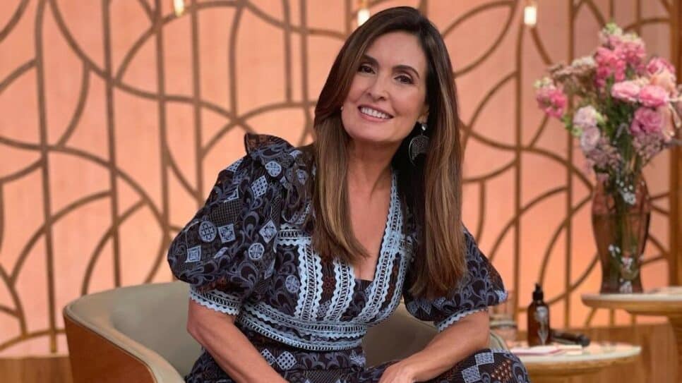 Fátima Bernardes, apresentadora do Encontro (Foto: Reprodução) Globo