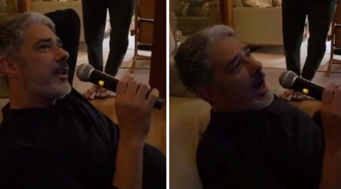 Esposa de William Bonner revela lado cantor do jornalista e surpreende: 'Uma voz dessas'