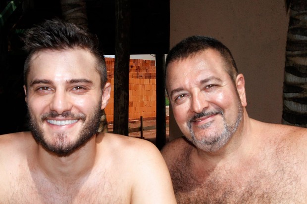 Hugo Bonemer e Christian Bonemer, seu pai (Foto: Reprodução)