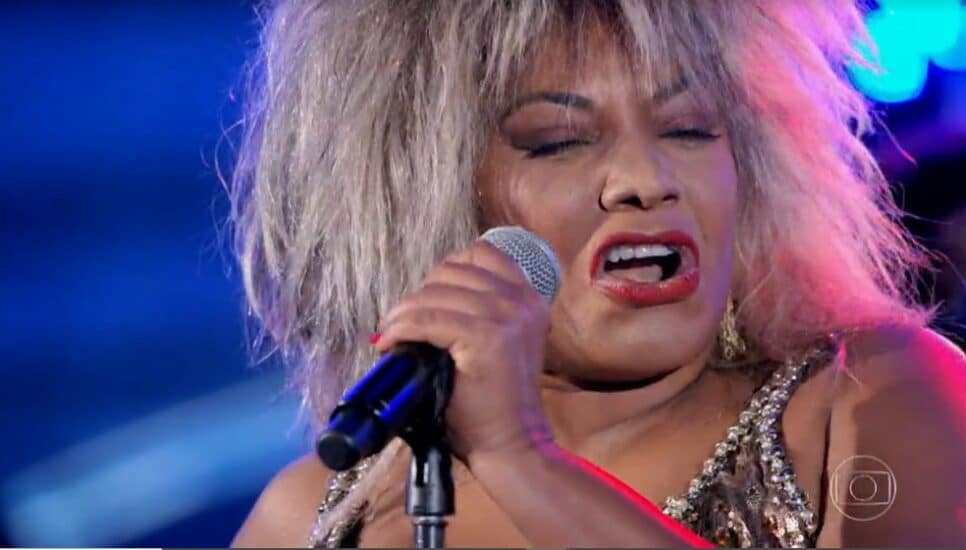 Show dos Famosos: Margareth Menezes homenageia Tina Turner (Foto: Reprodução)