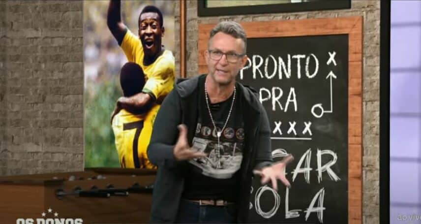 Neto oferece seu camarim para bailarinas do Faustão (Reprodução)