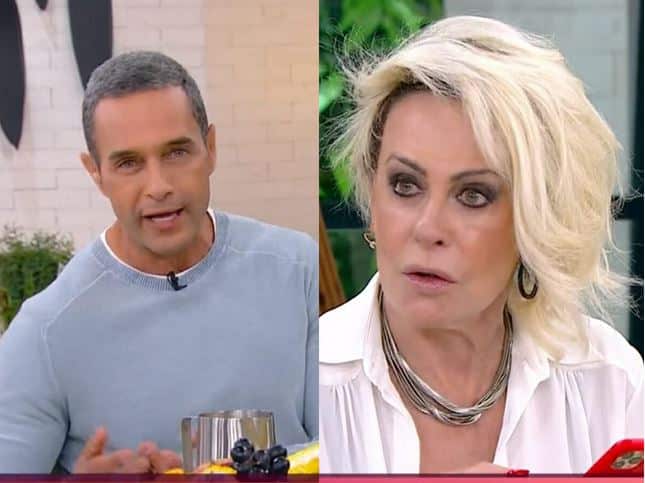 Fabrício Battaglini e Ana Maria Braga no Mais Você (Foto: Reprodução/Globo)