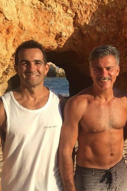Leonardo Vieira e o marido (Foto: Reprodução)