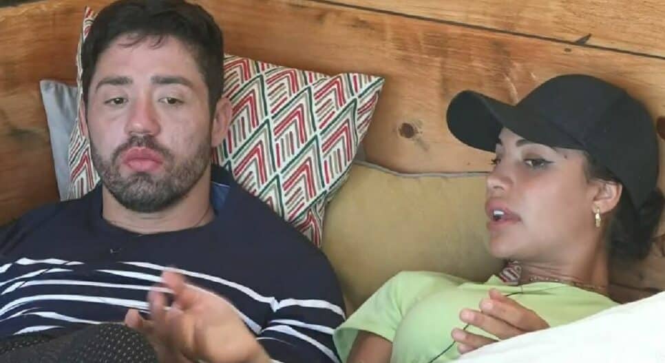 Rico e Aline em A Fazenda 13 (Foto: Reprodução)