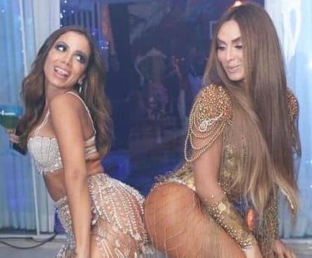 Nicole Bahls visita Anitta em Miami (Foto: Reprodução)