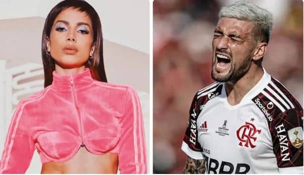 Arrascaeta curte festa na casa de Anitta (Foto: Reprodução)