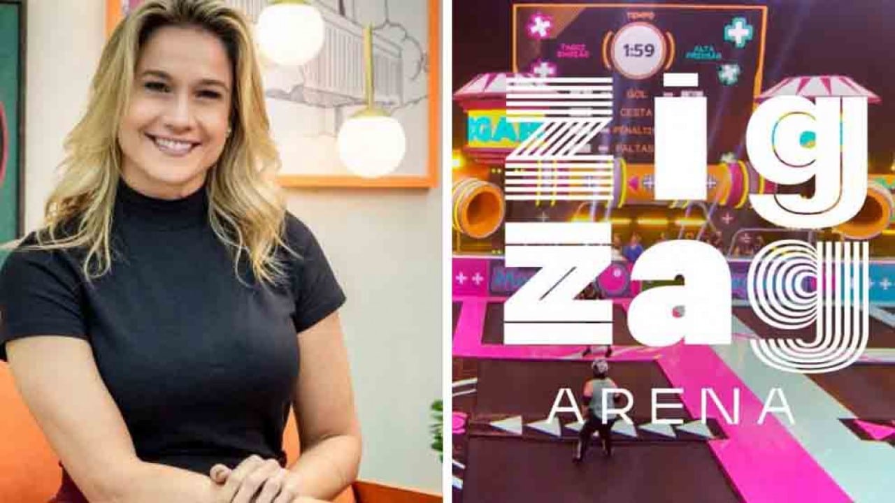 Fernanda Gentil apresenta o Zig Zag Arena (Foto: Reprodução)