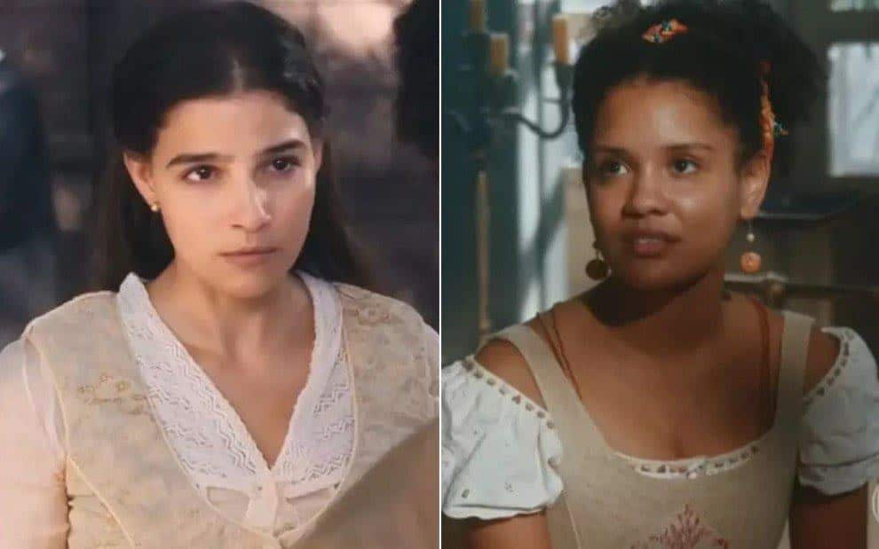 Zayla confronta Pilar na trama da Globo novamente (Foto: Reprodução) 