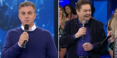 Faustão aparece no Domingão com Huck (Foto: Reprodução)