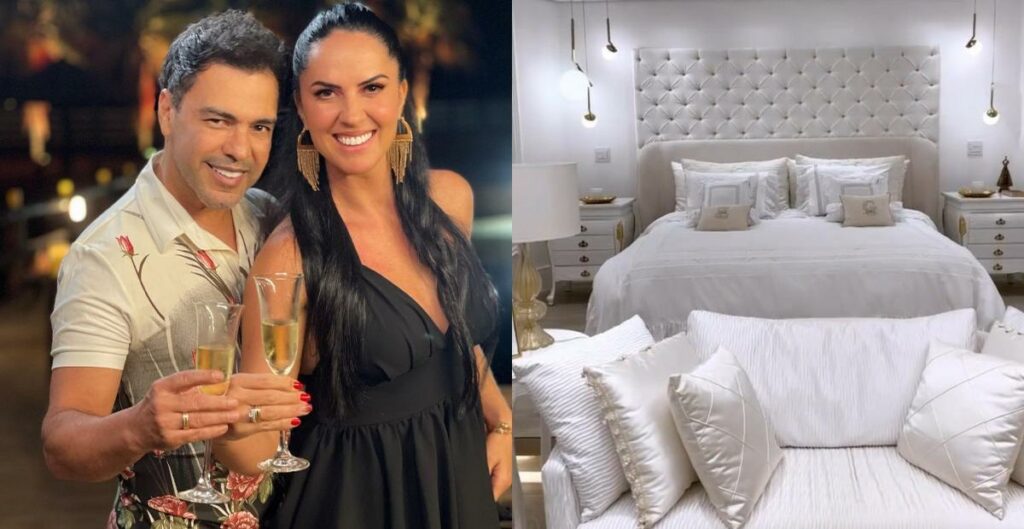 Graciele Lacerda mostra suíte luxuosa em triplex com Zezé di Camargo (Foto: Reprodução)