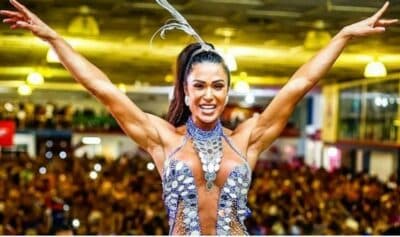 Gracyanne Barbosa ameaça reinado de Angélica na bateria da Mocidade em 2022 (Foto: Reprodução)