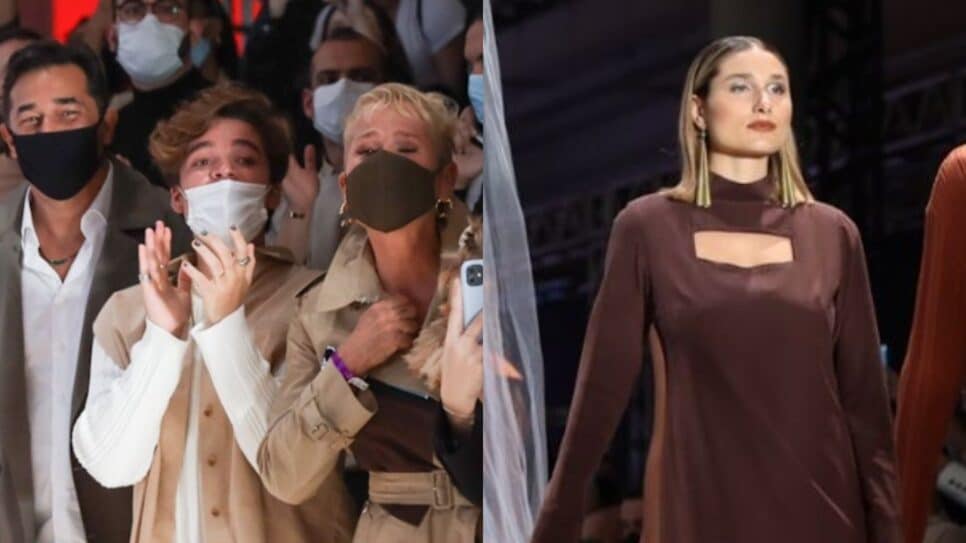 Xuxa se emociona ao ver Sasha no SPFW (Reprodução/AGNews)