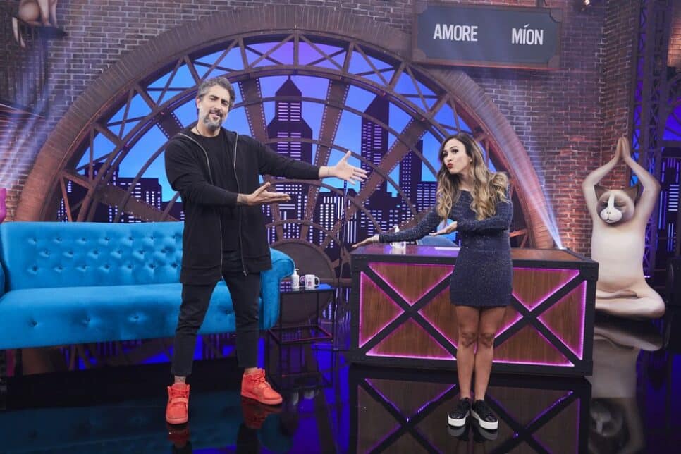 Marcos Mion foi o convidado de estreia da nova temporada de Lady Night (Foto: Reprodução)