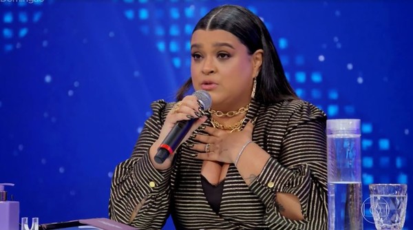 A famosa cantora, Preta Gil faz anuncio inesperado durante Domingão com Huck na Globo (Foto: Reprodução)