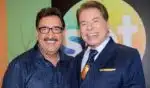 Ratinho e Silvio Santos (Foto: Reprodução)