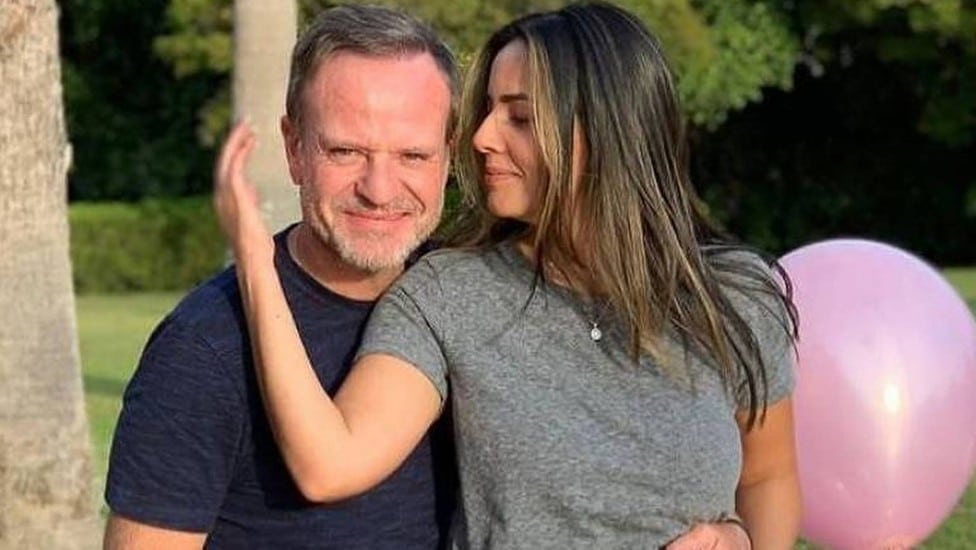 Rubens Barrichello e Paloma Tocci namoram desde o ano passado e trabalham juntos na Band (Foto: Reprodução)